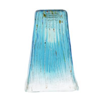 5" Square Teal Crystal